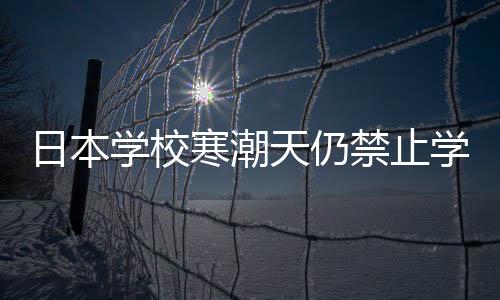 日本学校寒潮天仍禁止学生穿裤袜，一道引人注目的规定背后的深层考虑