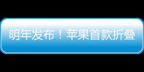 明年发布！苹果首款折叠屏手机命名iPhone Ultra