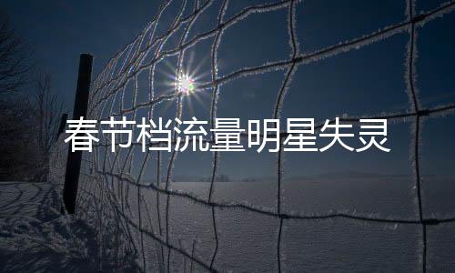 春节档流量明星失灵