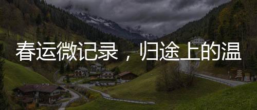 春运微记录，归途上的温暖——回家的故事