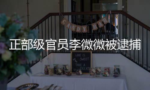 正部级官员李微微被逮捕