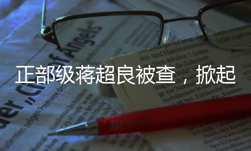 正部级蒋超良被查，掀起反腐波澜