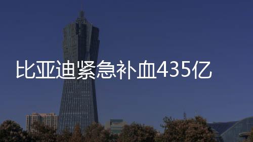 比亚迪紧急补血435亿港元，资本注入助力产业腾飞