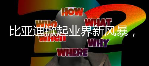 比亚迪掀起业界新风暴，掀桌2.0瞄准何方？
