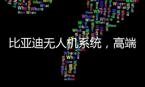 比亚迪无人机系统，高端科技产品选装价位揭晓，仅需16000元！