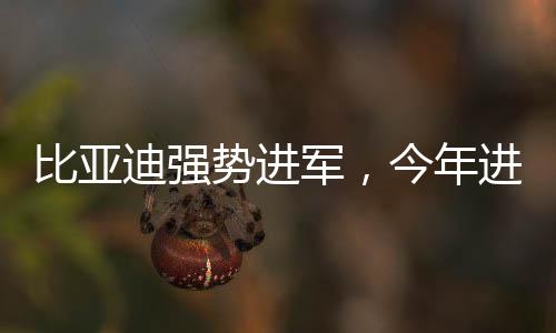 比亚迪强势进军，今年进攻20万元以上市场，引领行业新风向