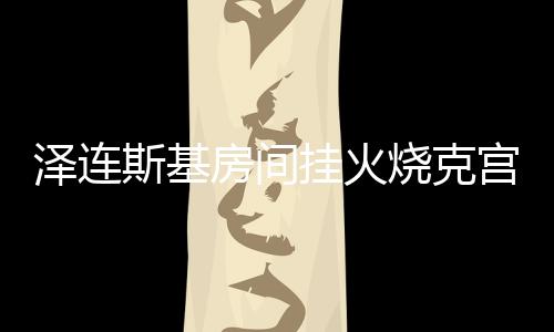 泽连斯基房间挂火烧克宫画作，揭秘背后的故事与象征意义