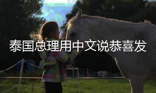 泰国总理用中文说恭喜发财，展示多元文化交流新篇章