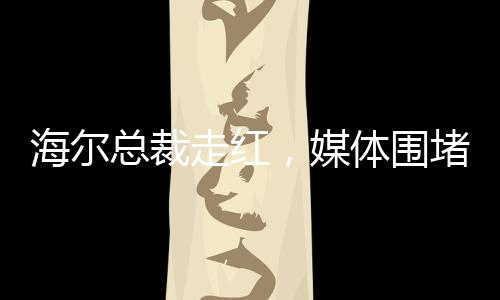 海尔总裁走红，媒体围堵现象热议