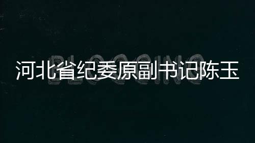 河北省纪委原副书记陈玉祥受贿案开庭