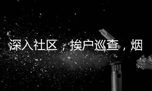 深入社区，挨户巡查，烟花安全检测仪助力喜庆无忧过年