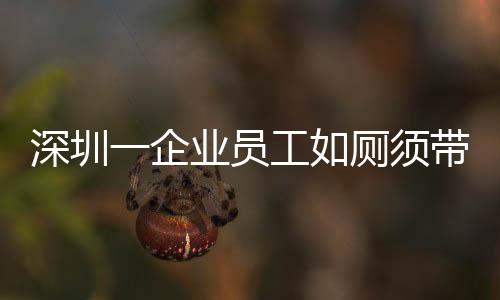 深圳一企业员工如厕须带离岗证，企业管理的新规定引发关注
