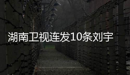 湖南卫视连发10条刘宇宁，炙手可热的明星引领综艺新风尚