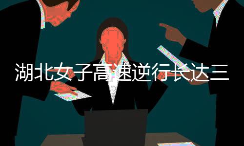 湖北女子高速逆行长达三十公里，惊险行为引发社会关注