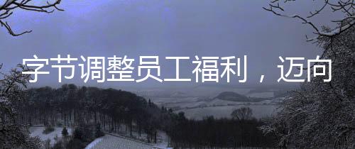 字节调整员工福利，迈向更优质人才吸引力的全面升级
