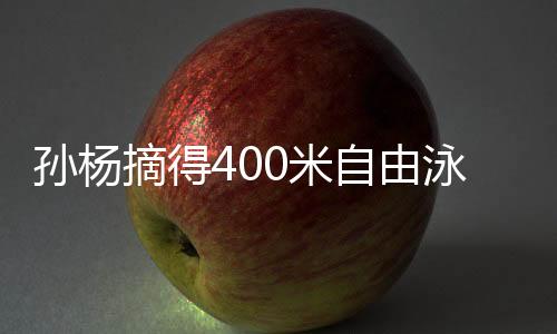 孙杨摘得400米自由泳银牌，泳坛巨星再创辉煌