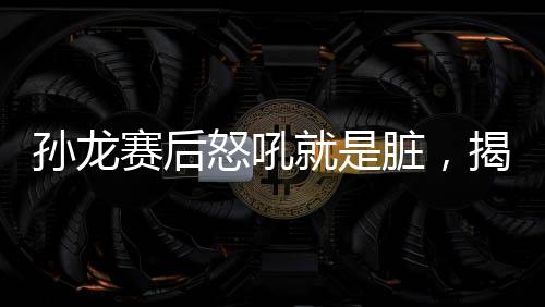 孙龙赛后怒吼就是脏，揭示比赛背后的故事与情绪的爆发