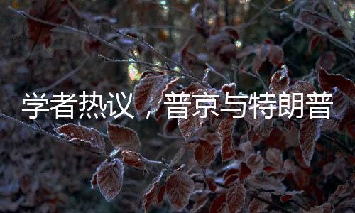 学者热议，普京与特朗普通话交流信息量巨大