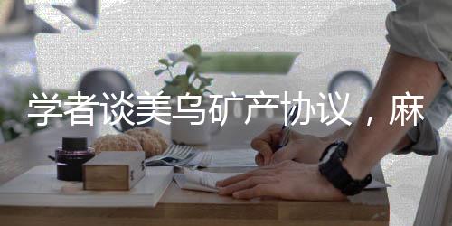 学者谈美乌矿产协议，麻烦留给欧盟