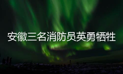 安徽三名消防员英勇牺牲，家属深情表示无悔无怨