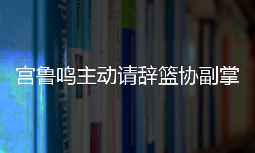 宫鲁鸣主动请辞篮协副掌门，开启新篇章