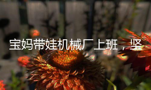 宝妈带娃机械厂上班，坚韧与责任的双重奏