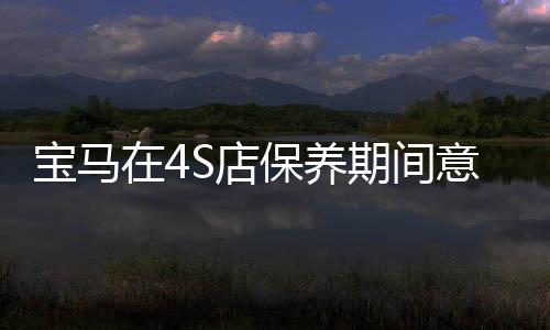 宝马在4S店保养期间意外被撞受损引发关注