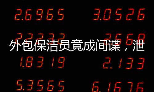 外包保洁员竟成间谍，泄露国家机密事件揭秘