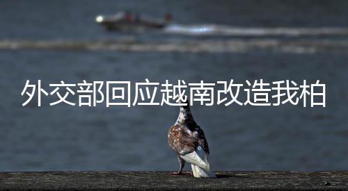 外交部回应越南改造我柏礁岛事件，中方立场坚定，维护南海和平稳定