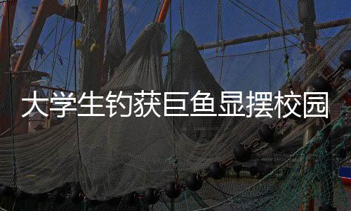 大学生钓获巨鱼显摆校园两小时，一次非凡的钓鱼经历分享