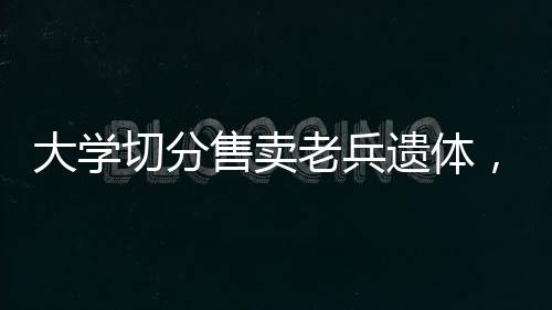 大学切分售卖老兵遗体，深度调查与反思
