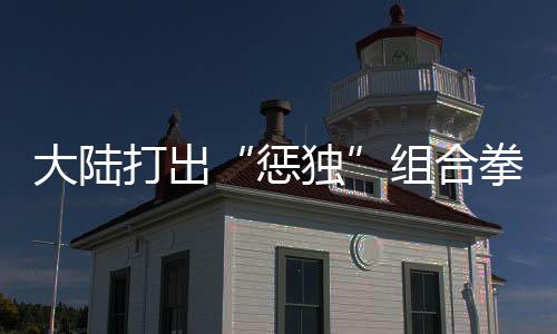 大陆打出“惩独”组合拳备受关注