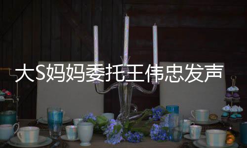 大S妈妈委托王伟忠发声，揭露真相与揭秘背后的故事