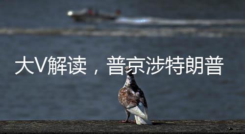 大V解读，普京涉特朗普言论隐含三层深意
