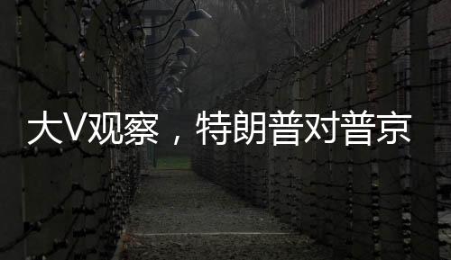 大V观察，特朗普对普京的诚意产生怀疑