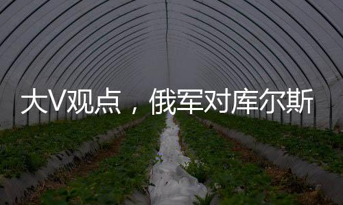大V观点，俄军对库尔斯克乌军采取强硬行动分析