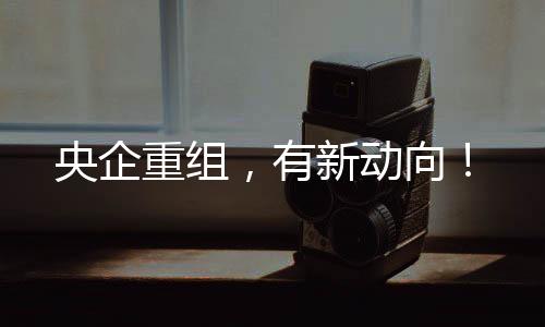 央企重组，有新动向！