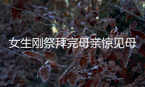 女生刚祭拜完母亲惊见母亲前夫现身，情绪波动引人深思