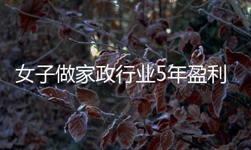 女子做家政行业5年盈利近百万，毅力与才智造就辉煌人生故事