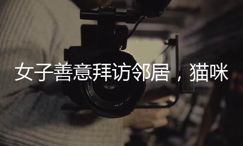 女子善意拜访邻居，猫咪意外亮相萌懵表情——邻里之间的温馨故事
