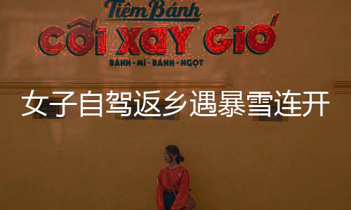 女子自驾返乡遇暴雪连开六场直播问路，毅力与智慧并行展现旅途真谛