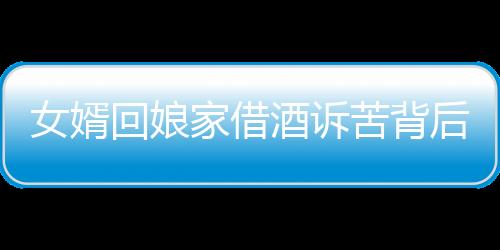 女婿回娘家借酒诉苦背后的故事与情感解析