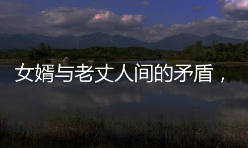 女婿与老丈人间的矛盾，一次泪流满面的告状之旅