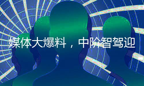 媒体大爆料，中阶智驾迎来迅猛时代，颠覆高阶智能车的竞争格局