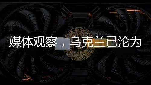 媒体观察，乌克兰已沦为美国在欧亚战略中的战略耗材