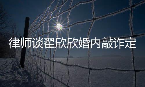 律师谈翟欣欣婚内敲诈定性之难
