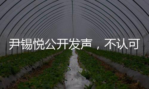 尹锡悦公开发声，不认可公调处调查结果