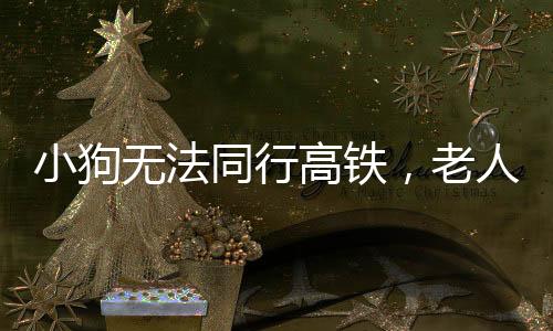 小狗无法同行高铁，老人背行离去