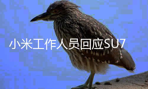 小米工作人员回应SU7刹车异常问题