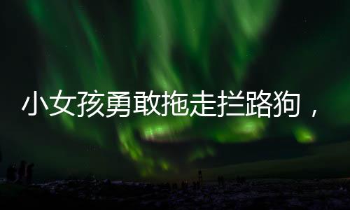 小女孩勇敢拖走拦路狗，传递爱与勇气的瞬间
